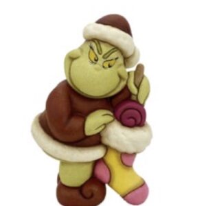 Grinch con calza in ceramica, medio Thun
