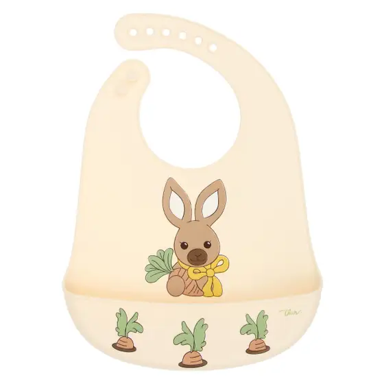 Bavaglino in silicone con tasca per bambini, Thun