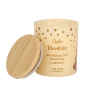 Candela natalizia "Cielo biscottato"con Box Regalo Thun