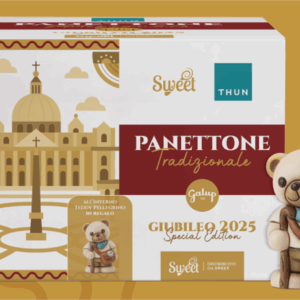 Panettone Tradizionale con Teddy Pellegrino Thun Edizione Giubileo 2025