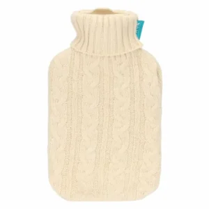 Boule acqua calda con cover in tricot jaqard AbbracciAMI, tortora Thun