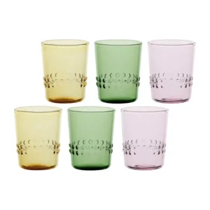 Set 6 caffeini in vetro Bloomia Thun