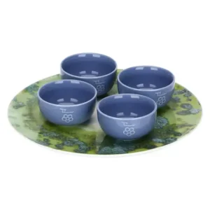 Set 4 ciotoline con vassoio, Oasi - Set Aperitivo Thun