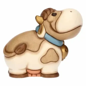 Mucca Gigliola in ceramica, piccola thun