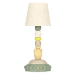 Lampada in porcellana, verde Thun