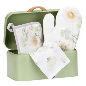 Set presina, guanto, grembiule e porta pane Bloom