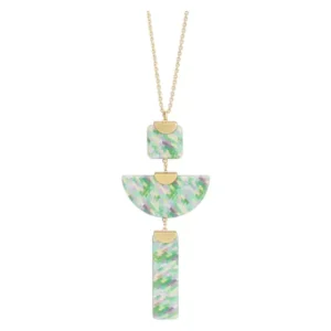 Collana lunga con pendente stampa python