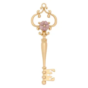 Chiave in metallo con fiore thun