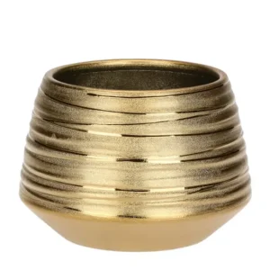 Cachepot in ceramica oro, piccolo