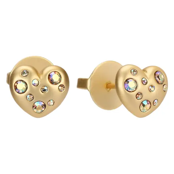 Orecchini pin cuore con brillanti Thun