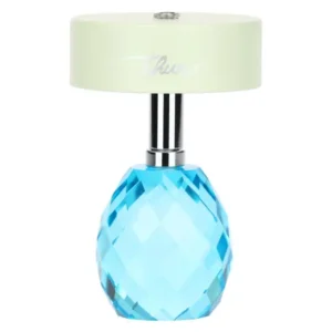 Lampada ricaricabile in cristallo, verde e azzurra