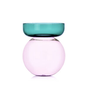 Ichendorf Milano -Vaso sferico piccolo petrolio-rosa
