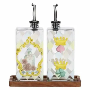 Set olio e aceto con vassoio Incanto di Primavera thun