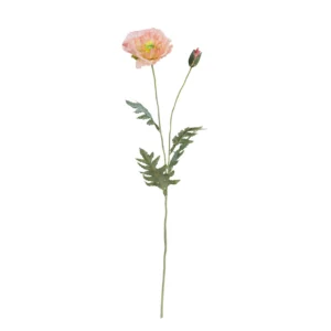 Papavero, Fiorile - Poliestere, ferro - Rosa
