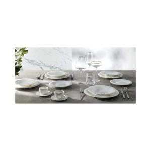 Brandani -TAVOLA 18 PZ OPTICAL NEW BONE CHINA