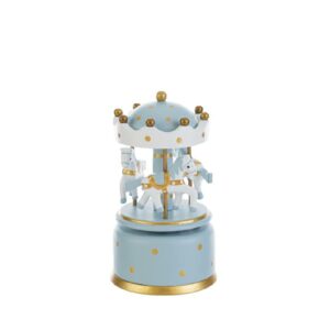 Bomboniera battesimo Carillon in legno giostrina celeste - Le Stelle