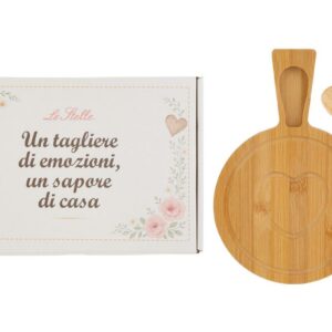 Bomboniera Set 2 pezzi tagliere in legno - Le Stelle