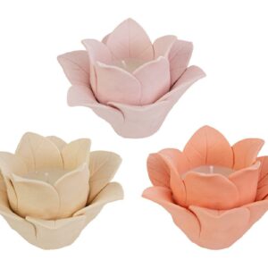 Candela Fiore 3 colori Assortiti - Le Stelle