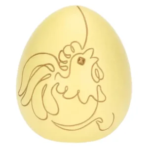 Uovo decorativo in ceramica Incanto di Pasqua, giallo Thun