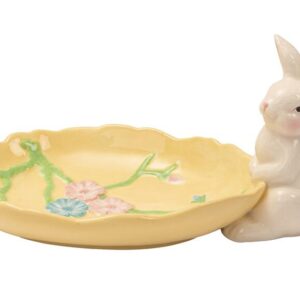 Piatto Decorativo con Coniglio in Ceramica - Palais Royal -19x11,5x9,5 cm)