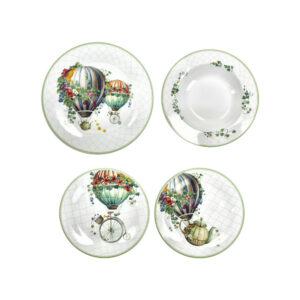 Set piatti set tavola 18 pezzi wonderland porcellana - Brandani