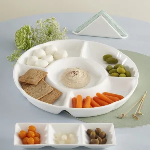 La Porcellana Bianca - Antipastiera Scomparti, Convivio - Porcellana, Ø25,5 cm