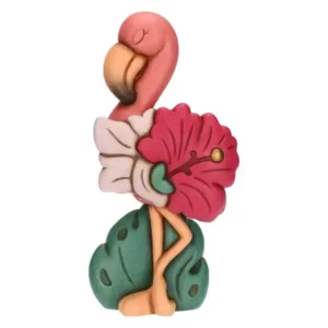 Thun - Fenicottero Rose in ceramica, grande