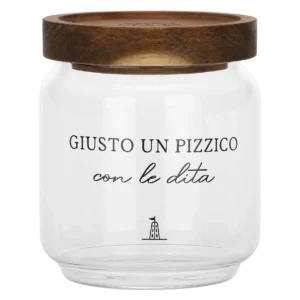 La Porcellana Bianca - Barattolo sale in vetro borosilicato