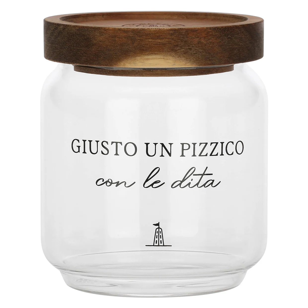 La Porcellana Bianca - Barattolo sale in vetro borosilicato