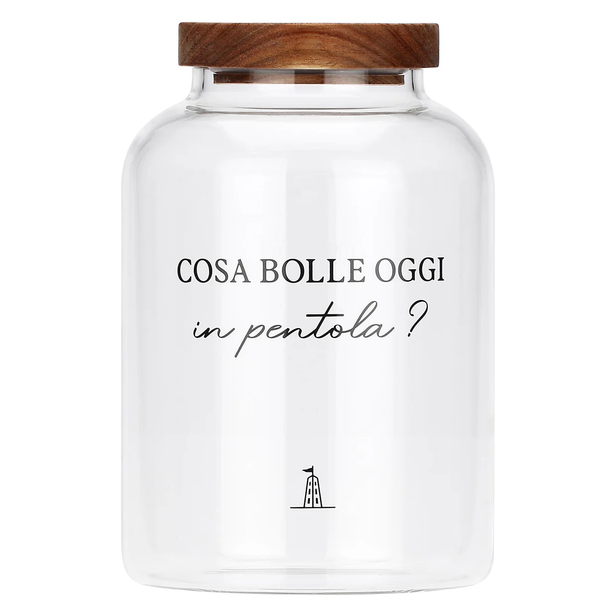 La Porcellana Bianca - Barattolo Riso Pasta, I Garbati - Vetro Borosilicato, 1800 ml