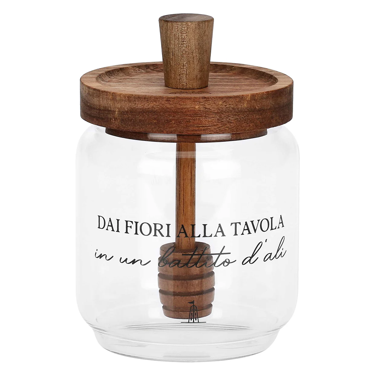 La Porcellana Bianca - Mieliera in Vetro Borosilicato, 400 ml