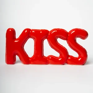 Blogo - Scritta Kiss Rossa