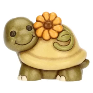 Thun - Tartaruga Betta con calendula in ceramica grande -