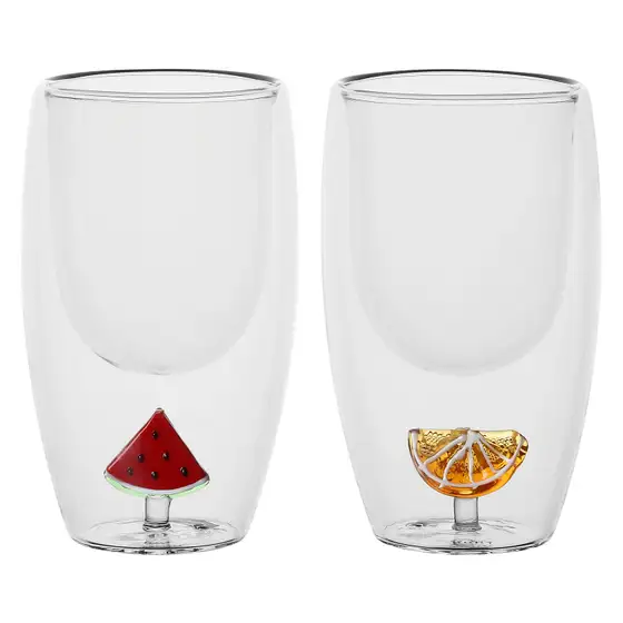 Set 2 bicchieri bibita con frutta Eleganza Esotica Thun