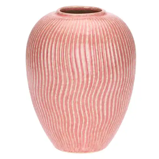 Vaso Anfora media rigata rosa, Eleganza Esotica Thun