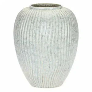Vaso Anfora grande rigata verde, Eleganza Esotica