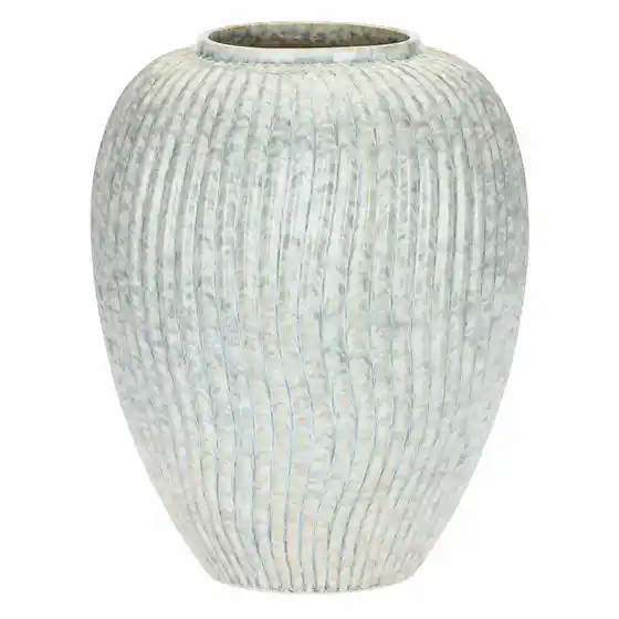 Vaso Anfora grande rigata verde, Eleganza Esotica