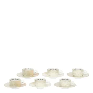 Set 6 tazzine espresso in porcellana, Pure Elegance Thun