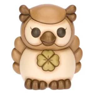 Gufo con Quadrifoglio marrone Thun