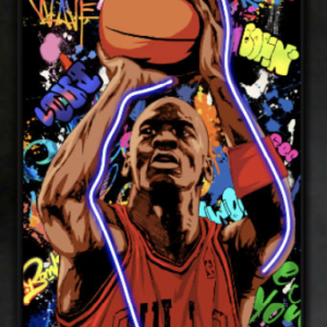 Quadro LED Palais Royal " Michael Jordan "The Last Shot" 60x90