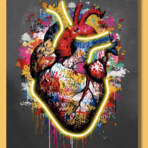 Quadro Canvas LED – Sacro Cuore Urban Pop Art (Palais Royal) Misura 60x80