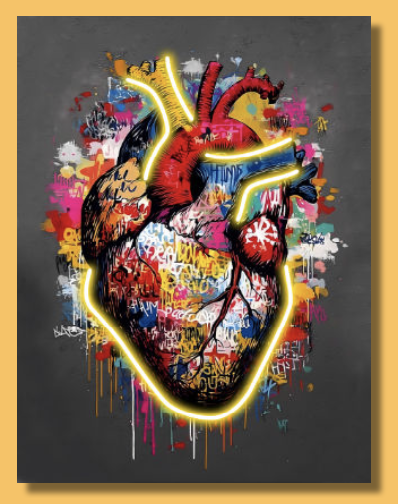 Quadro Canvas LED – Sacro Cuore Urban Pop Art (Palais Royal) Misura 60x80