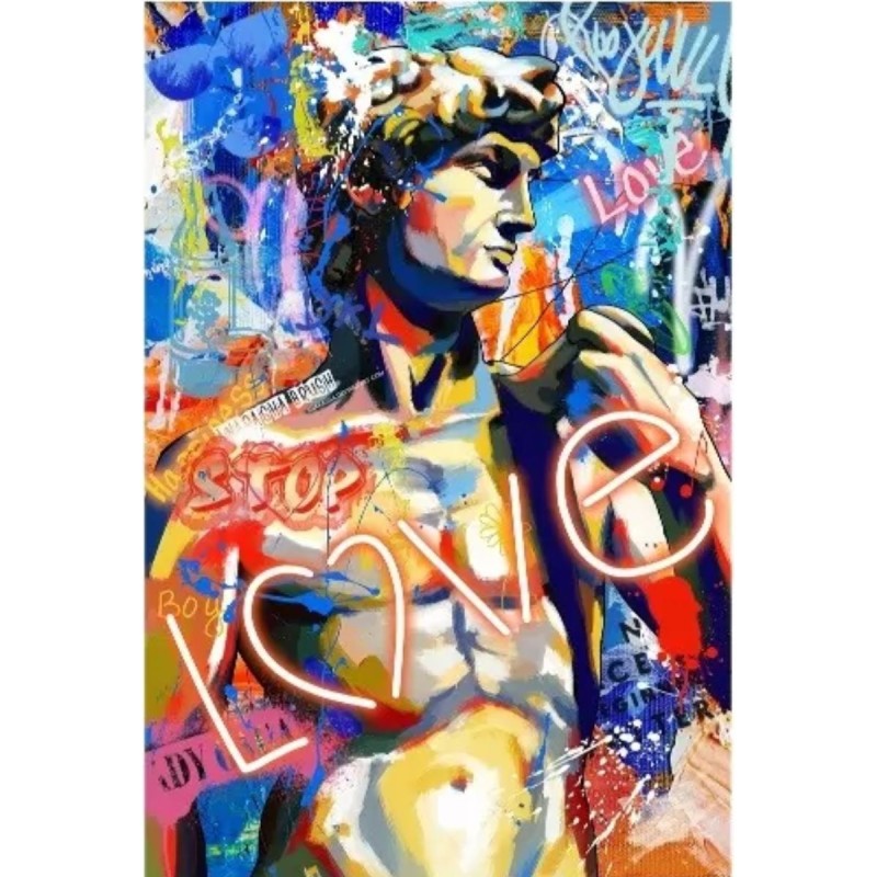 Palais Royal - Quadro Canvas LED – David "Love" Urban Pop Art 60x90